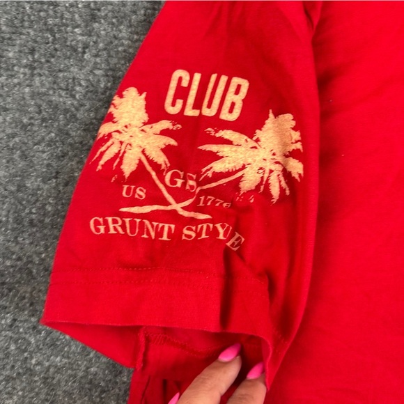 GRUNT STYLE Women’s Red Short Sleeve Heart Ammo “Be Mine” size: Medium - Picture 4 of 8